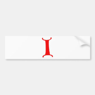 Autocollant De Voiture Lettre I