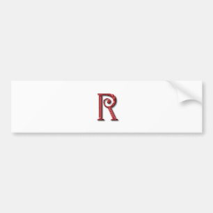 Autocollant De Voiture Lettre monographique R