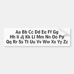 Autocollant De Voiture Lettres alphabétiques Apprentissage Majuscules Ma