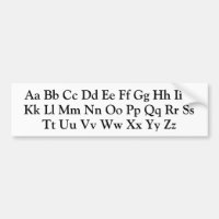 Lettres alphabétiques - majuscules et minuscules A