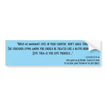 Leviticus 19:33-34 - Traiter les immigrants droit