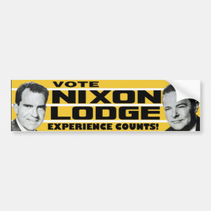 Autocollant De Voiture L'expérience 1960 de loge de Nixon compte