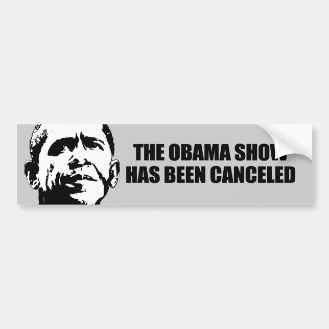Autocollant De Voiture L'exposition d'Obama a été décommandée (Devant)