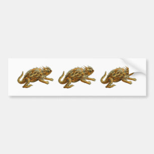 Autocollant De Voiture Lézard à cornes du Texas