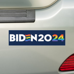 Autocollant De Voiture LGBTQ Pour Biden 2024