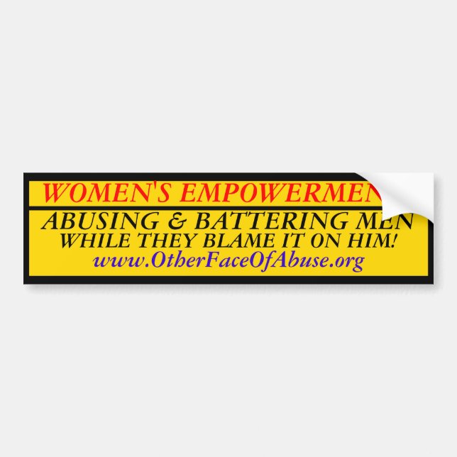 Autocollant De Voiture L'habilitation des femmes ! (Devant)