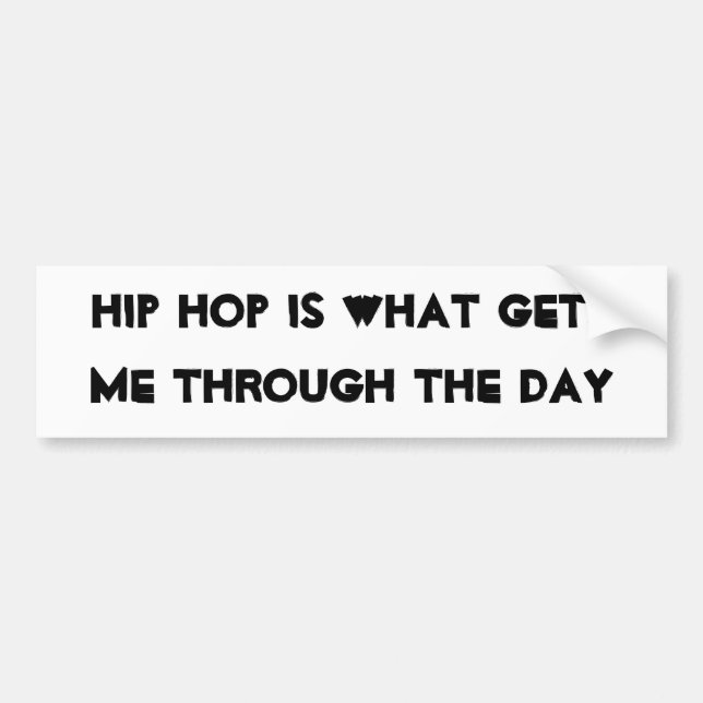 Autocollant De Voiture L'Hip hop aide. (Devant)
