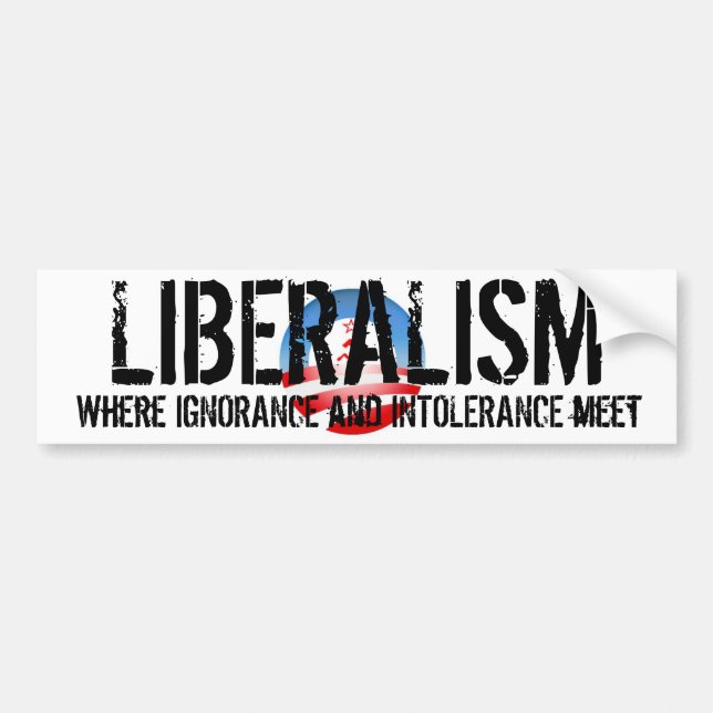 Autocollant De Voiture Libéralisme (Devant)