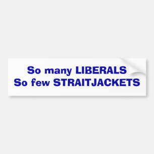 Autocollant De Voiture Libéraux Bumpersticker