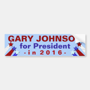 Autocollant De Voiture Libertaire 2016 de président élection de Gary