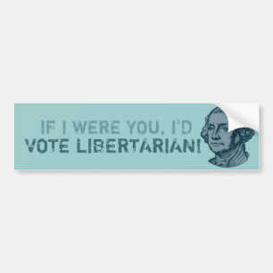 Autocollant De Voiture Libertaire de vote ! Adhésif pour pare-chocs