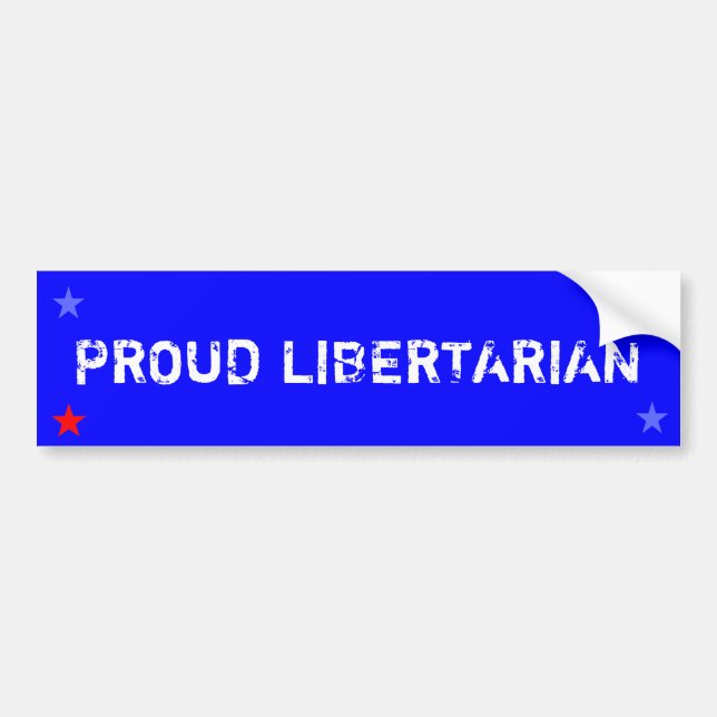 Autocollant De Voiture Libertaire fier (Devant)
