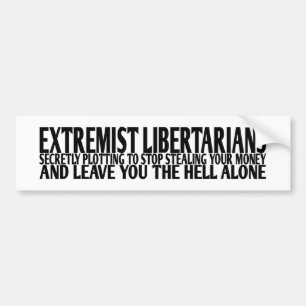 Autocollant De Voiture Libertaires extrémistes