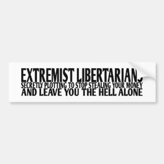 Autocollant De Voiture Libertaires extrémistes