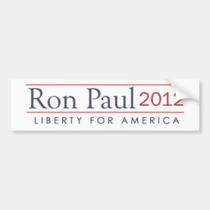 Autocollant De Voiture Liberté 2012 de Ron Paul pour l'Amérique