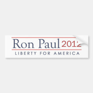 Autocollant De Voiture Liberté 2012 de Ron Paul pour l'Amérique