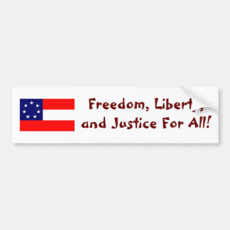 Autocollant De Voiture Liberté et justice de liberté pour tous