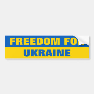 AUTOCOLLANT DE VOITURE LIBERTÉ POUR L'UKRAINE