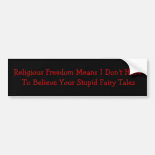 Autocollant De Voiture Liberté religieuse