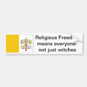 Autocollant De Voiture liberté religieuse pour des catholiques