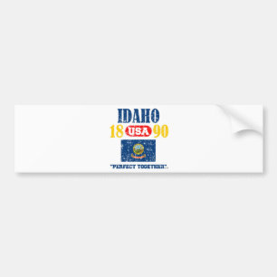 AUTOCOLLANT DE VOITURE L'IDAHO PROUDUCTS ENSEMBLE AFFLIGÉ PARFAIT