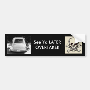 Autocollant De Voiture l'if, voient Ya OVERTAKER POSTÉRIEUR