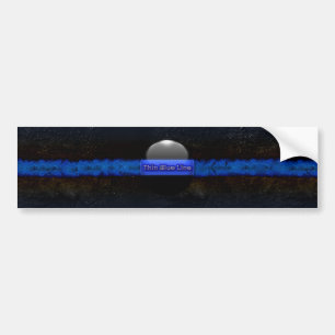Autocollant De Voiture Ligne bleue mince