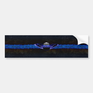 Autocollant De Voiture Ligne bleue mince