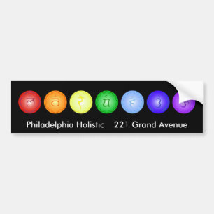 Autocollant De Voiture Ligne de 7 chakras