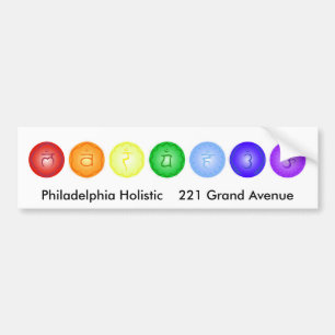 Autocollant De Voiture Ligne de 7 Chakras