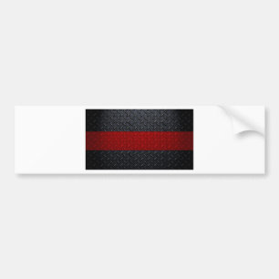 Autocollant De Voiture Ligne rouge mince plat de sapeur-pompier de