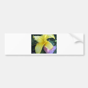 Autocollant De Voiture Lily jaune