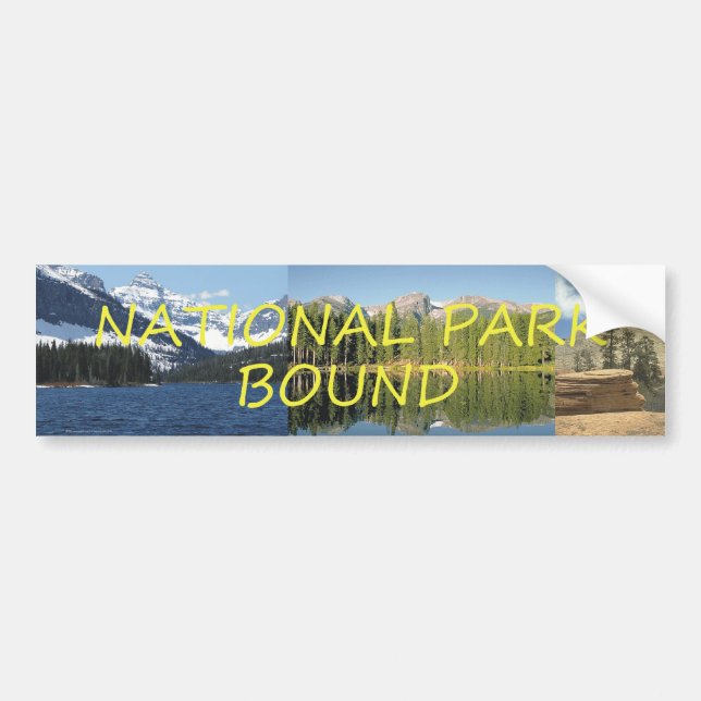 Autocollant De Voiture Limite de parc national de PIÈCE EN T (Devant)