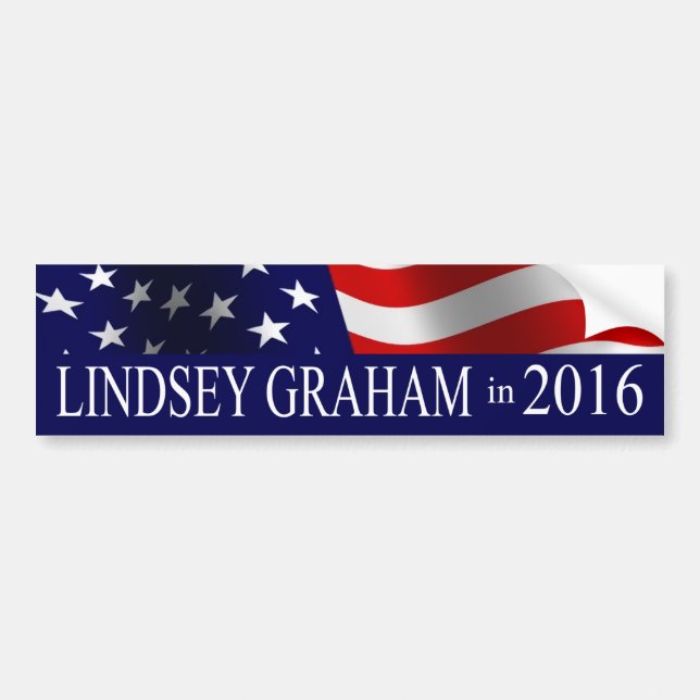 Autocollant De Voiture Lindsey Graham en 2016 (Devant)