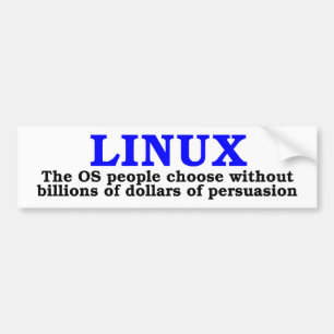 Autocollant De Voiture Linux. Les personnes d'OS choisissent…