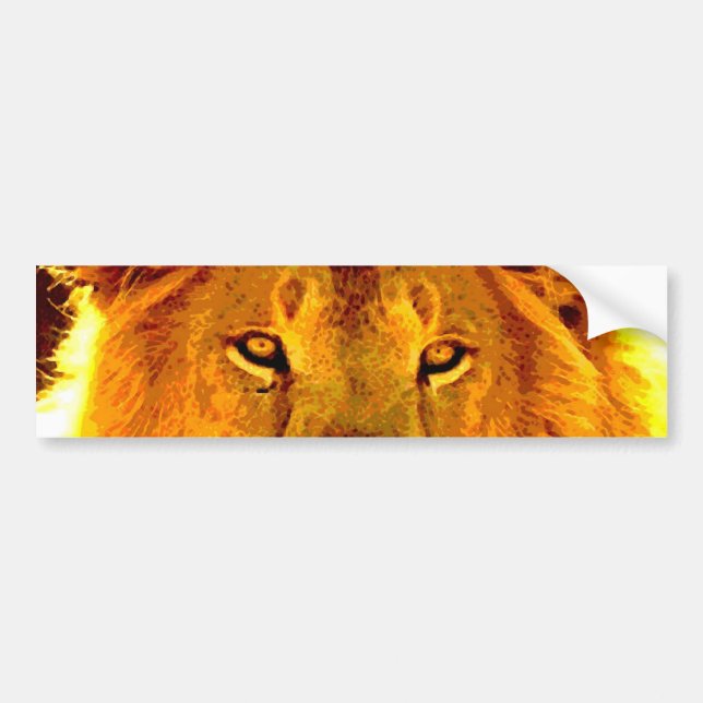 Autocollant De Voiture Lion (Devant)