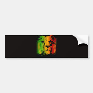 Autocollant De Voiture Lion de Rasta