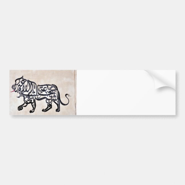 Autocollant De Voiture Lion de Tugra (Devant)