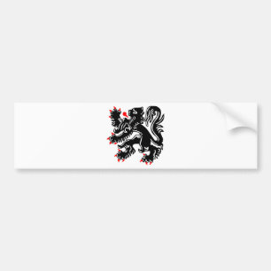 Autocollant De Voiture Lion flamand