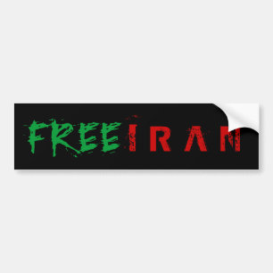 AUTOCOLLANT DE VOITURE L'IRAN LIBRE