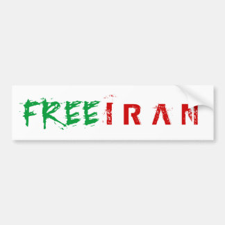 AUTOCOLLANT DE VOITURE L'IRAN LIBRE