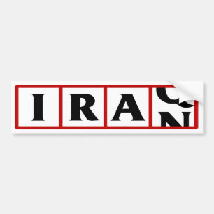 Autocollant De Voiture L'Iran vers l'Irak
