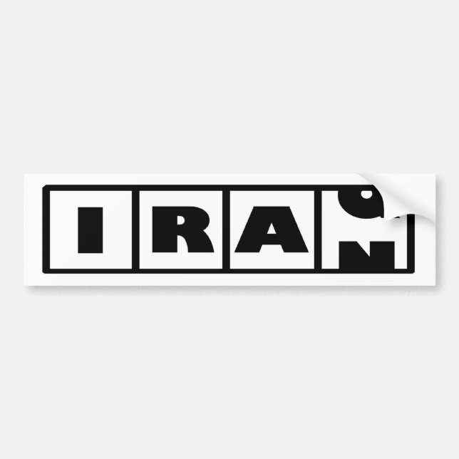 Autocollant De Voiture L'Iran vers l'Irak (Devant)