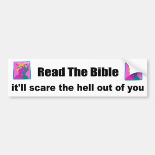 Autocollant De Voiture Lisez la bible qu'elle effrayera hors de vous