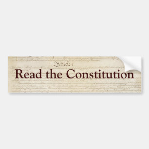 Autocollant De Voiture Lisez la constitution