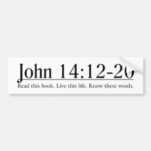 Autocollant De Voiture Lisez le 14h12 de John de bible - 20