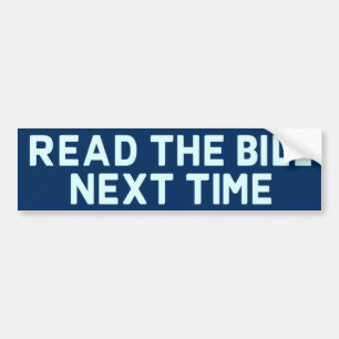 Autocollant De Voiture Lisez Le Sticker Bill Bumper