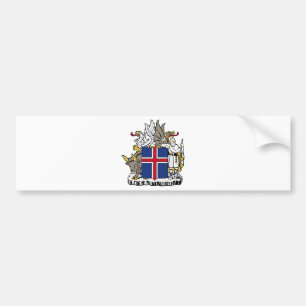 Autocollant De Voiture L'Islande EST manteau de Ísland des bras