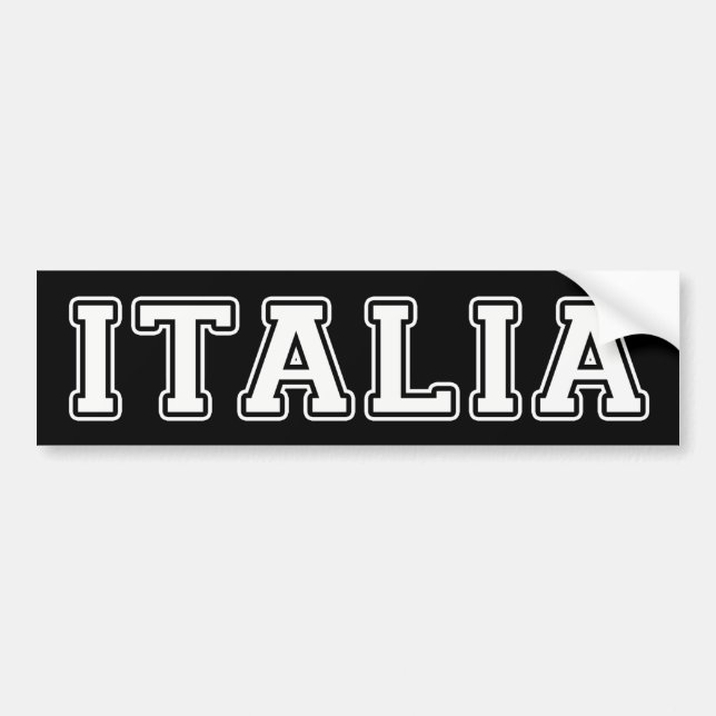 Autocollant De Voiture L'Italie (Devant)