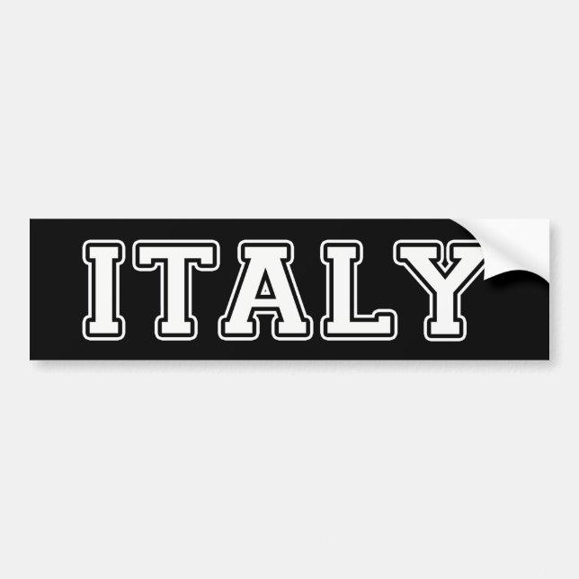 Autocollant De Voiture L'Italie (Devant)
